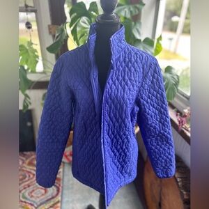 Periwinkle waist length lightweight coat